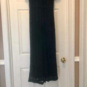 GB Girls Black Lace Jumpsuit. Size 12.